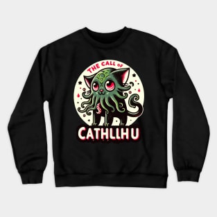 Cthulhu Cat - Mysterious Mythical Feline Crewneck Sweatshirt